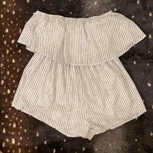 Peppermayo blue spotted romper